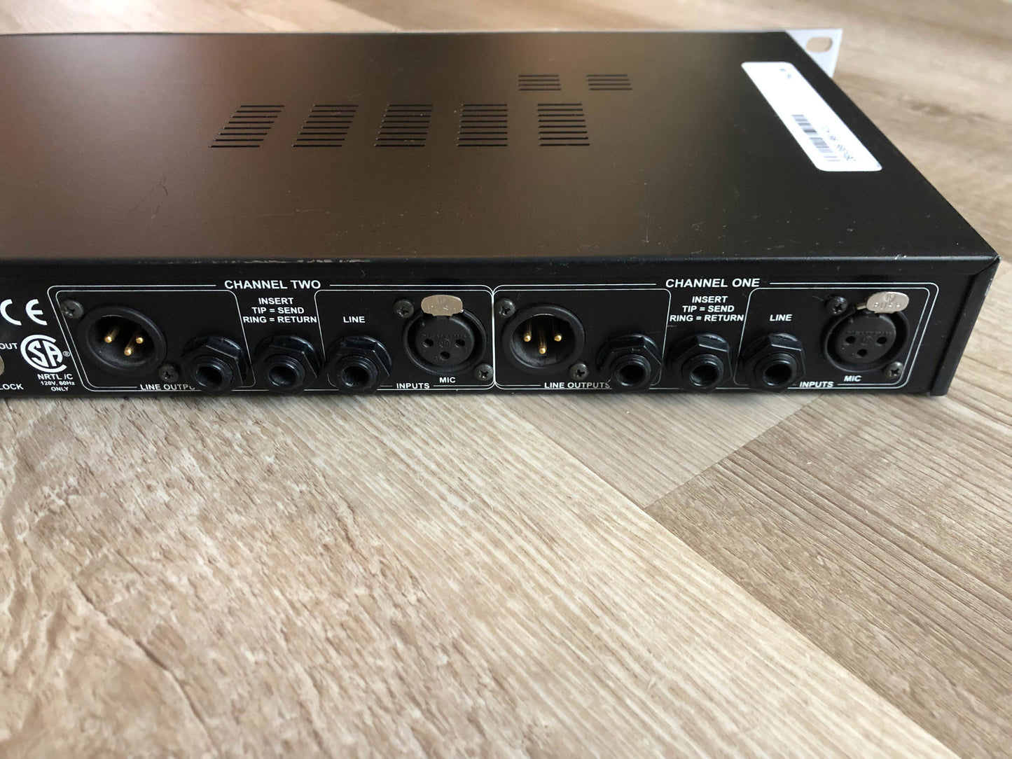 DBX 386 Dual Vacuum Tube Preamp w/ New Tubes, New Caps in Analog Path, Lubed & Calibrated