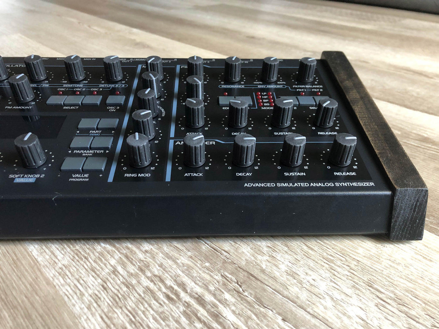 Access Virus C Desktop, New Power Filter Cap + Battery, Low-Hours All-ALPS Panel Board, Custom Wood Sides + LUX PMVA LED