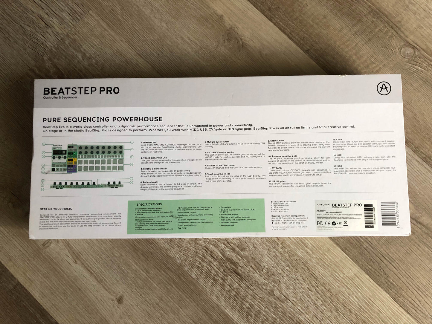 Arturia Beatstep Pro MIDI Controller & Sequencer w/ Original Box + Accessories
