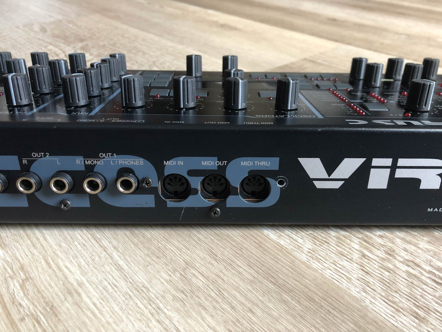 Access Virus C Desktop, New Power Filter Cap + Battery, Low-Hours All-ALPS Panel Board, Custom Wood Sides + LUX PMVA LED