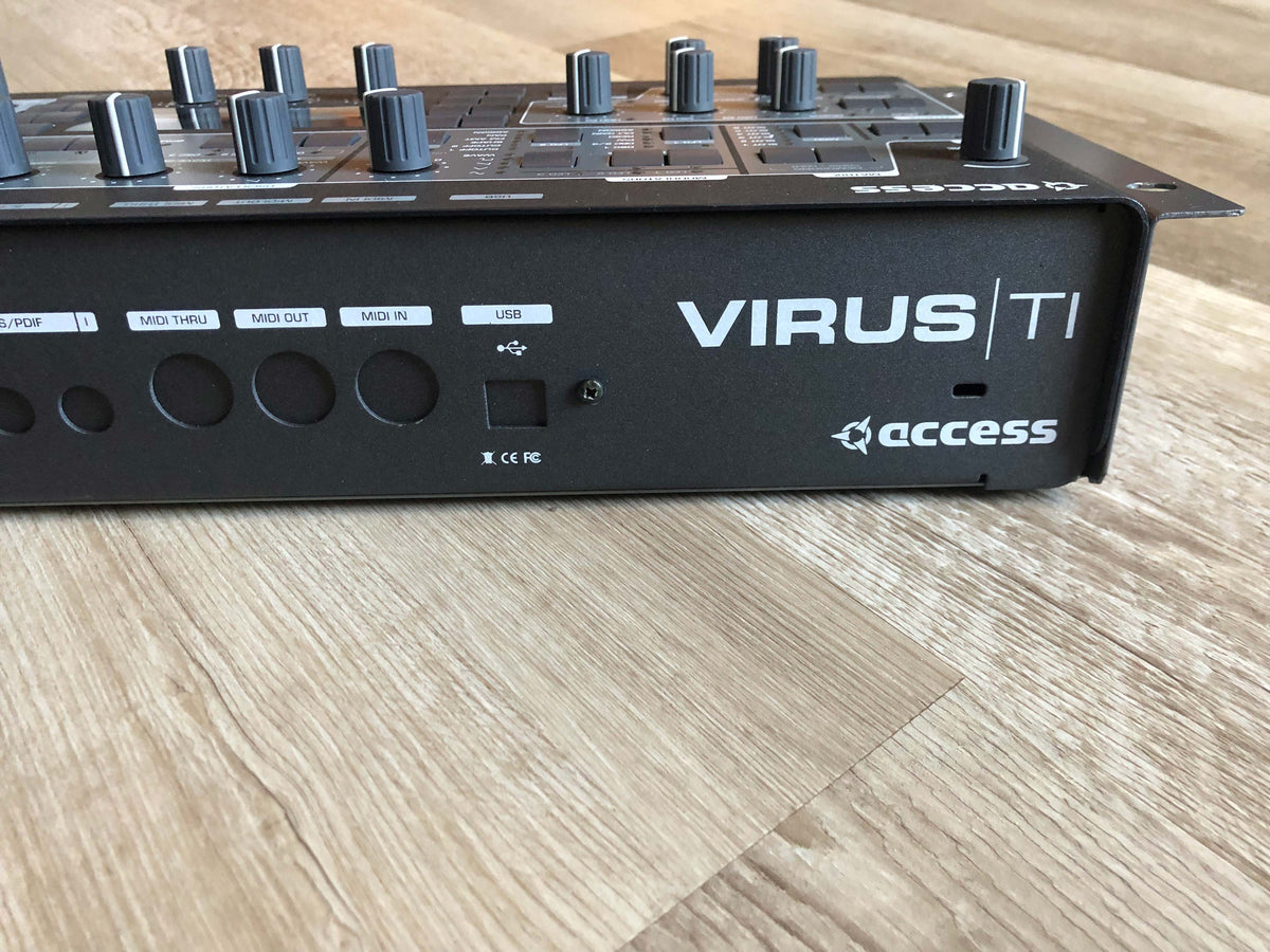 Access Virus TI2 Digital Synthesizer w/ Rack Mount Kit, New Battery + New PSU