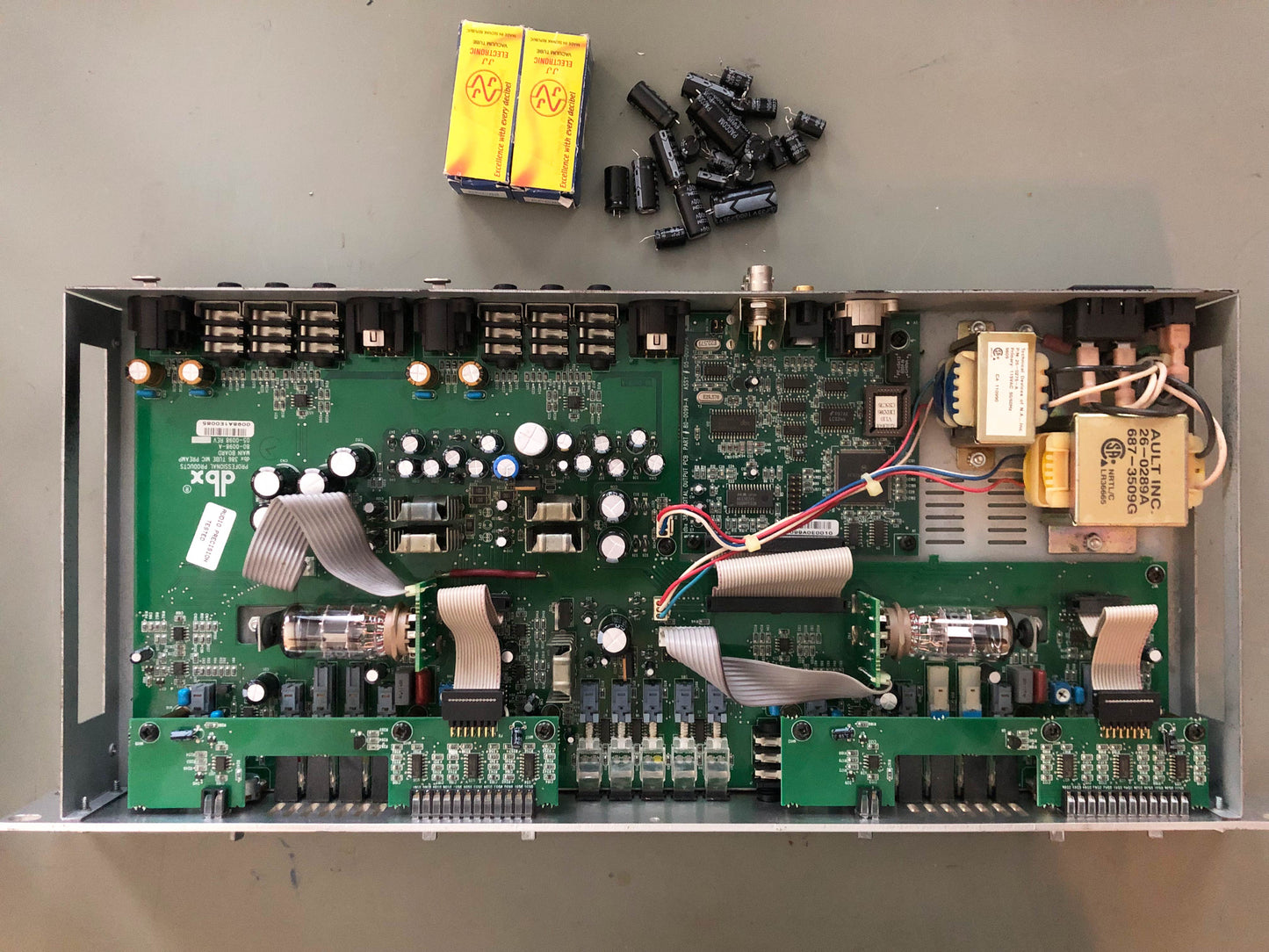 DBX 386 Dual Vacuum Tube Preamp w/ New Tubes, New Caps in Analog Path, Lubed & Calibrated
