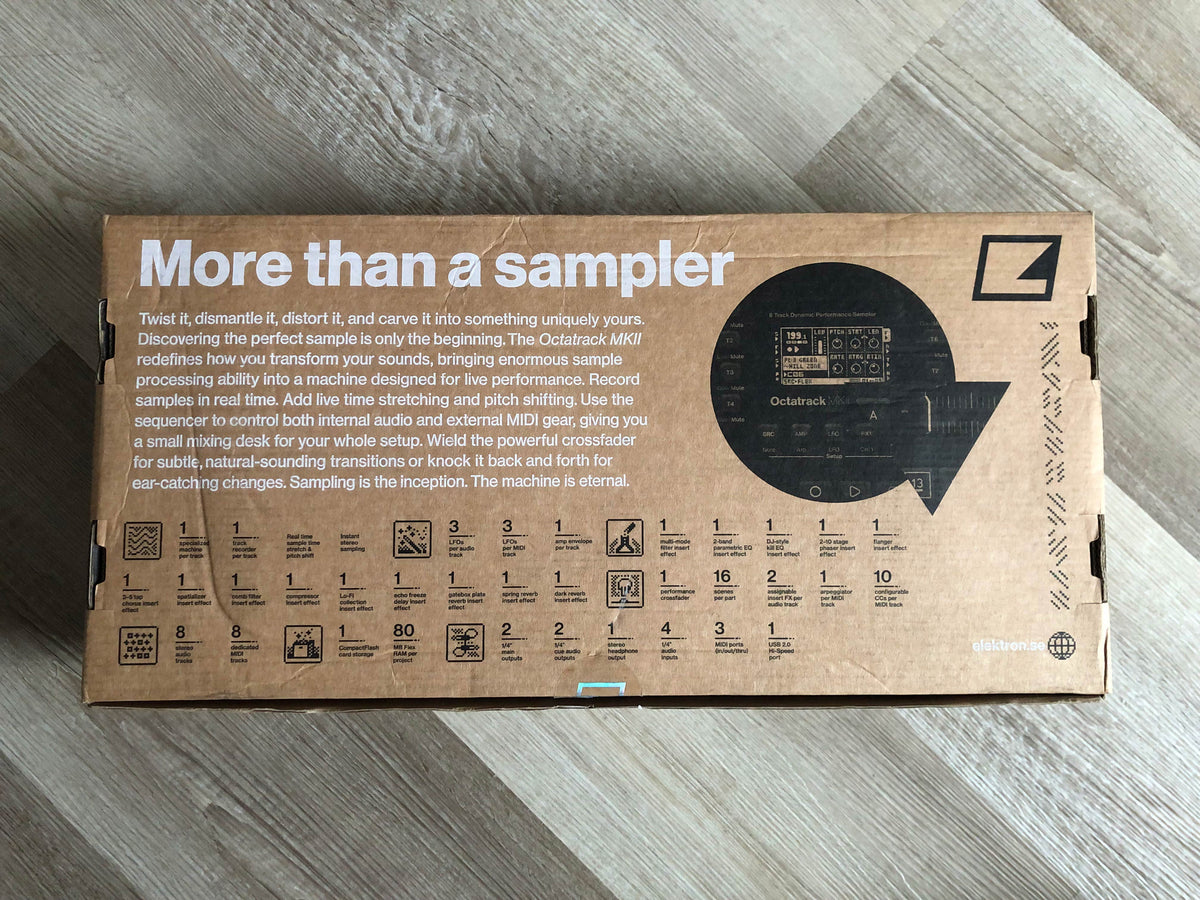 Elektron Octatrack MKII Black Like-New w/ OG Box, PSU, USB Cable + 32 GB Card