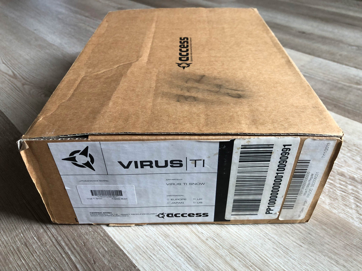 Access Virus TI Snow w/ All New Tacts, New LCD Bezel, PSU, HQ USB Cable + OG Box