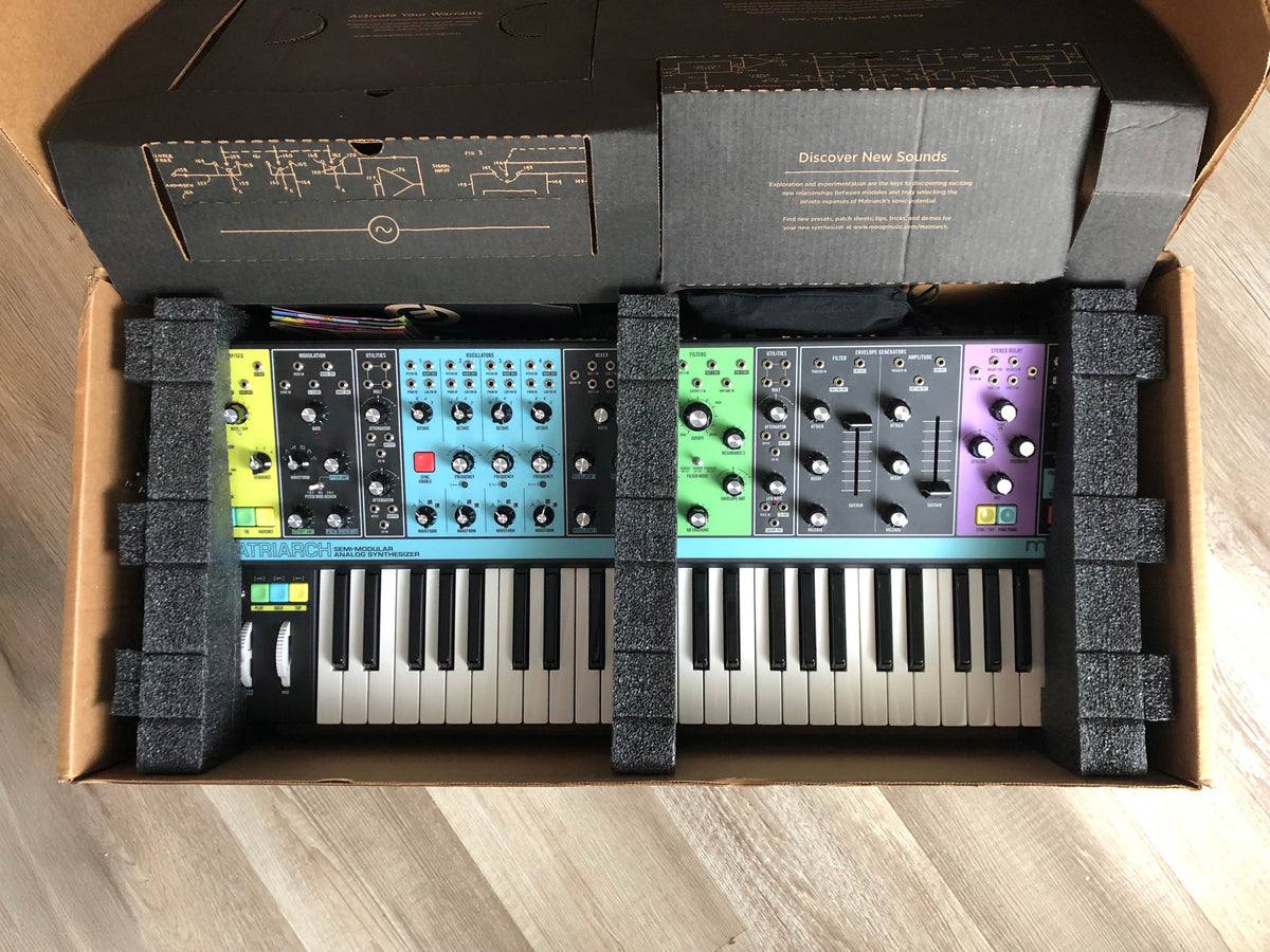 Moog Matriarch Semi-Modular Analog Synthesizer w/ OG Box, Patch Cables + PSU