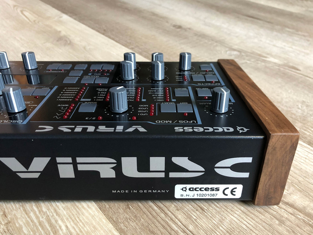 Access Virus C Desktop w/ All New Tacts, Power Caps, Battery + Custom LUX PMVA Display & Walnut Wood Sides