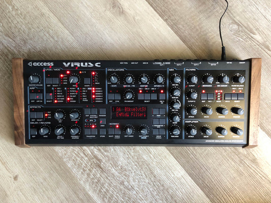 Access Virus C Desktop w/ All New Tacts, Power Caps, Battery + Custom LUX PMVA Dislplay & Walnut Wood Sides