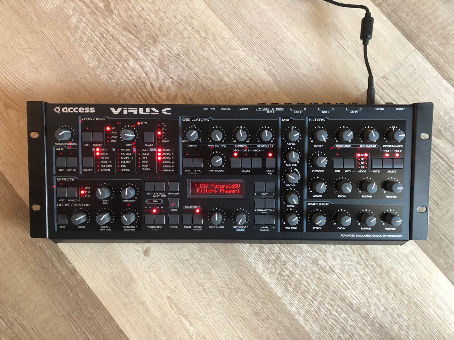 Access Virus C Rack, All New Tacts, New Power Filter Cap, Battery + PSU, OS 6.5