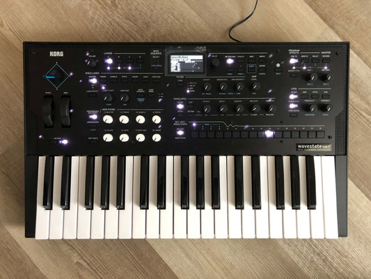 Korg Wavestate MKII Keyboard Synthesizer, Minty w/ Plastic still on LCD + OG PSU