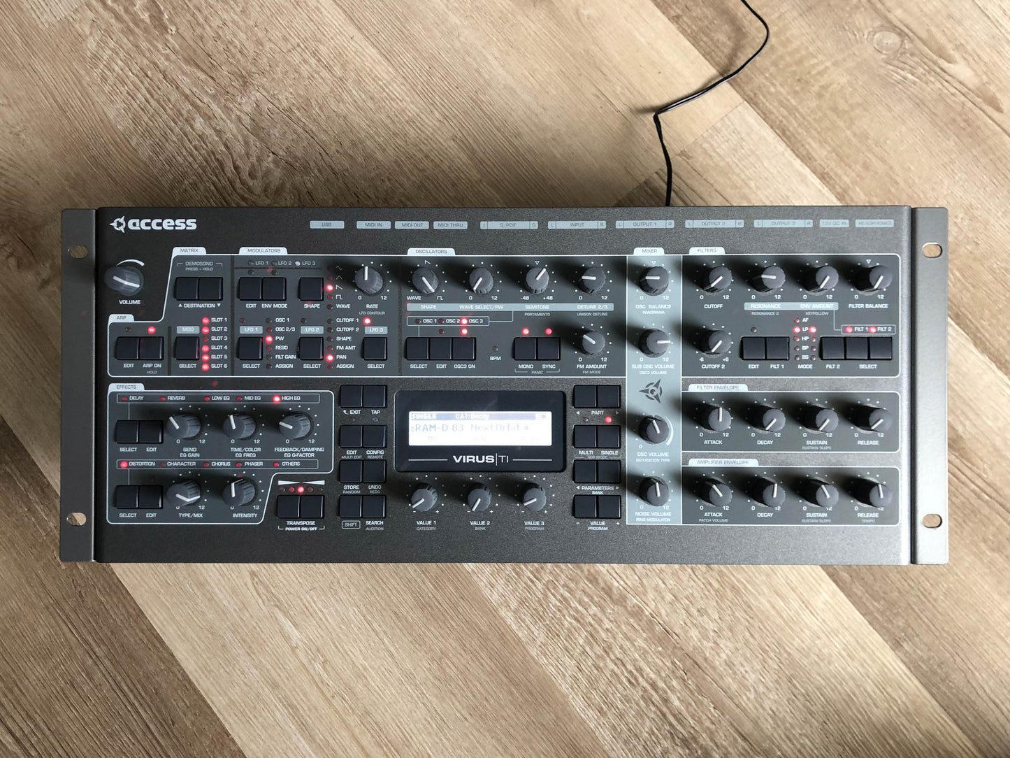 Access Virus TI2 Rack Minty Late Production Run w/ Original PSU + New HQ USB Cable