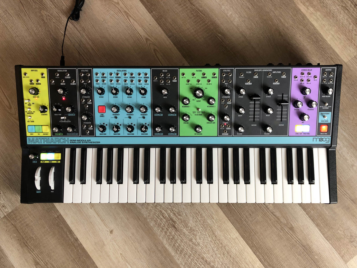 Moog Matriarch Semi-Modular Analog Synthesizer w/ OG Box, Patch Cables + PSU
