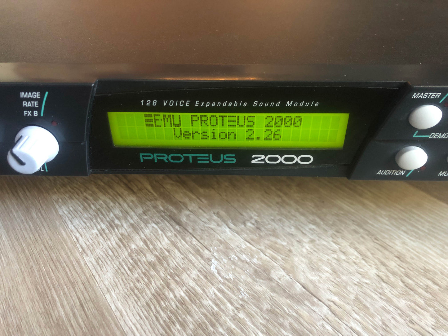 E-MU Systems Proteus 2000 Synthesizer Sound Module w/ New Encoder + Rack Ears