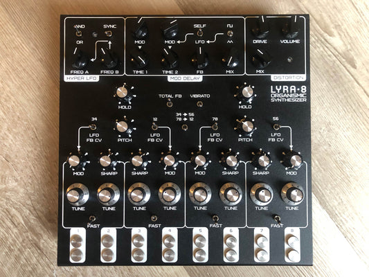 Custom SOMA Laboratory Lyra-8 Organismic Synthesizer Bundle w/ Tuner + Decksaver