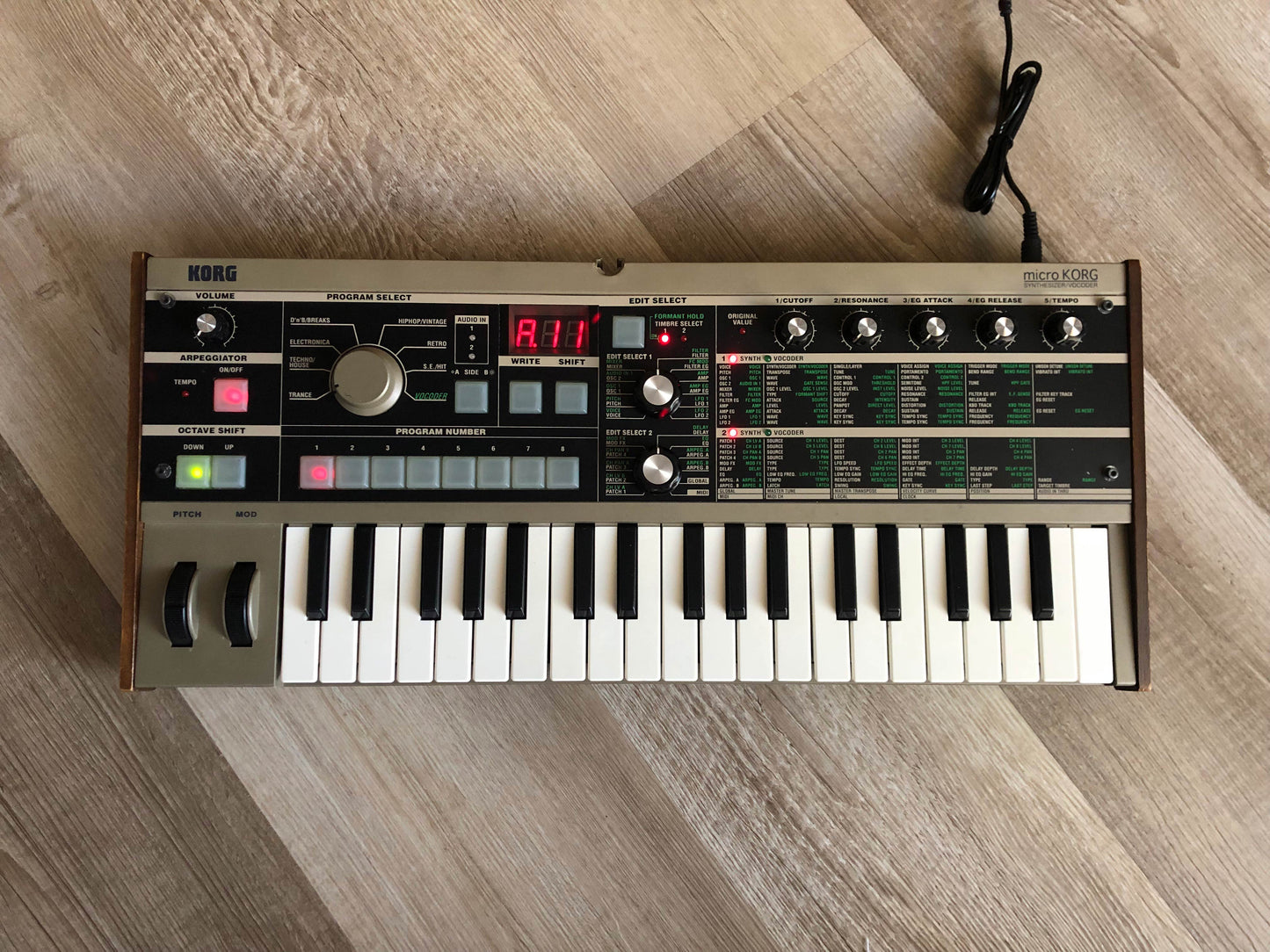 Budget MicroKorg w/ Aftermarket Power Supply (no Mic)
