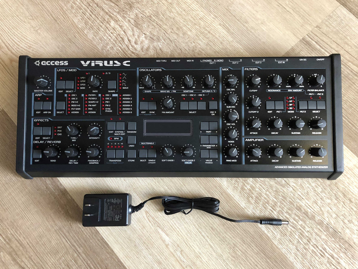 Access Virus C Desktop, Fully Recapped w/ All New Tacts, New Power Switch, Battery + Triad PSU