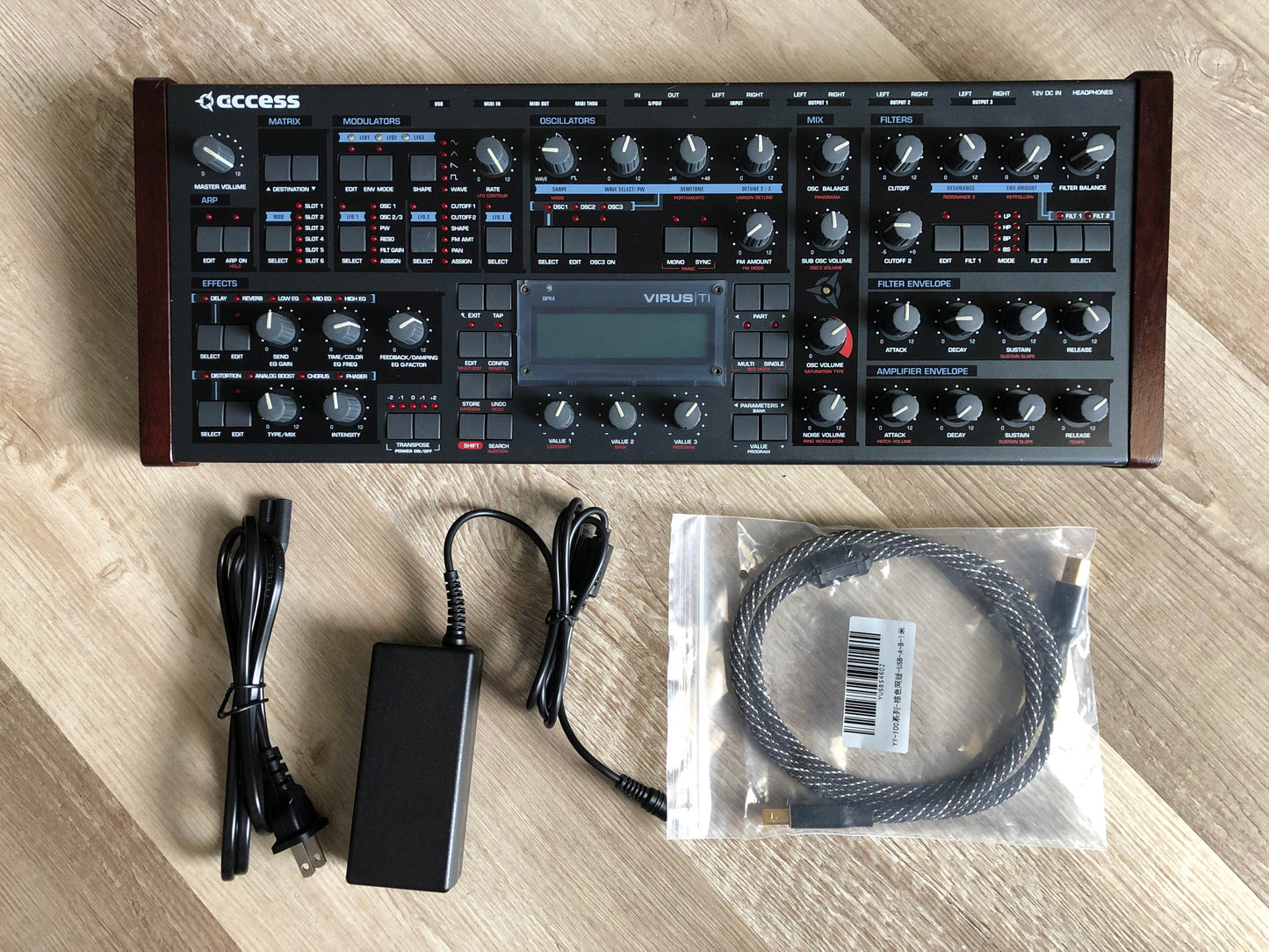 Access Virus TI Desktop w / All New Tacts, New Battery, Power Supply + HQ USB Cable