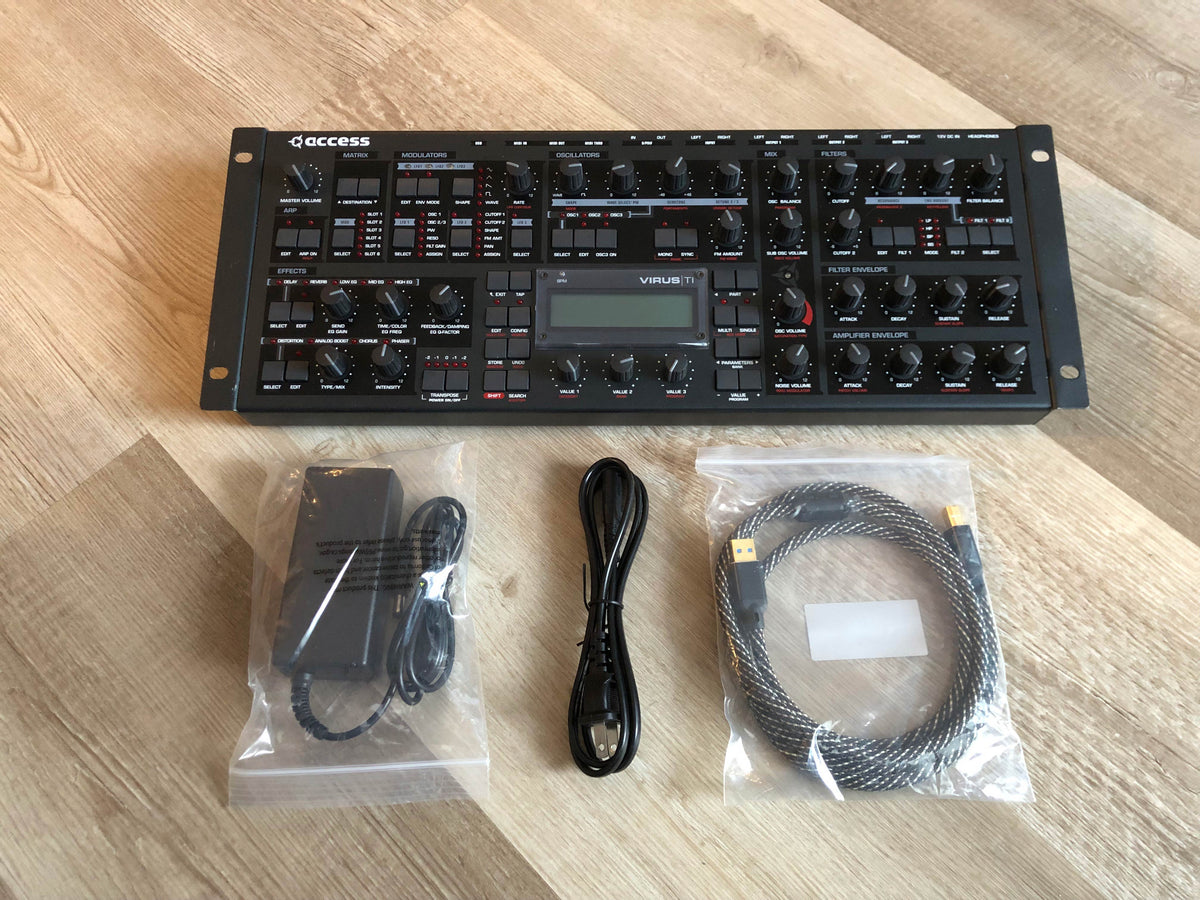Access Virus TI Rack w/ All New Tacts, New Battery, PSU + HQ USB Cable