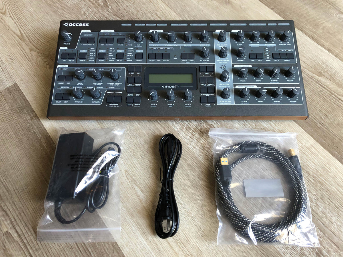 Access Virus TI2 Desktop Later Production Run w/ New Battery, PSU + HQ USB Cable
