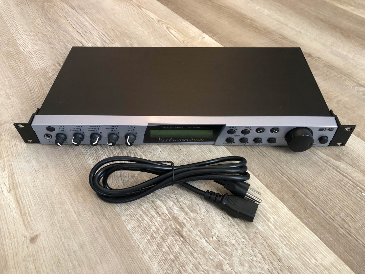 E-MU Systems Virtuoso 2000 Synthesizer Sound Module w/ New Encoder + Rack Ears