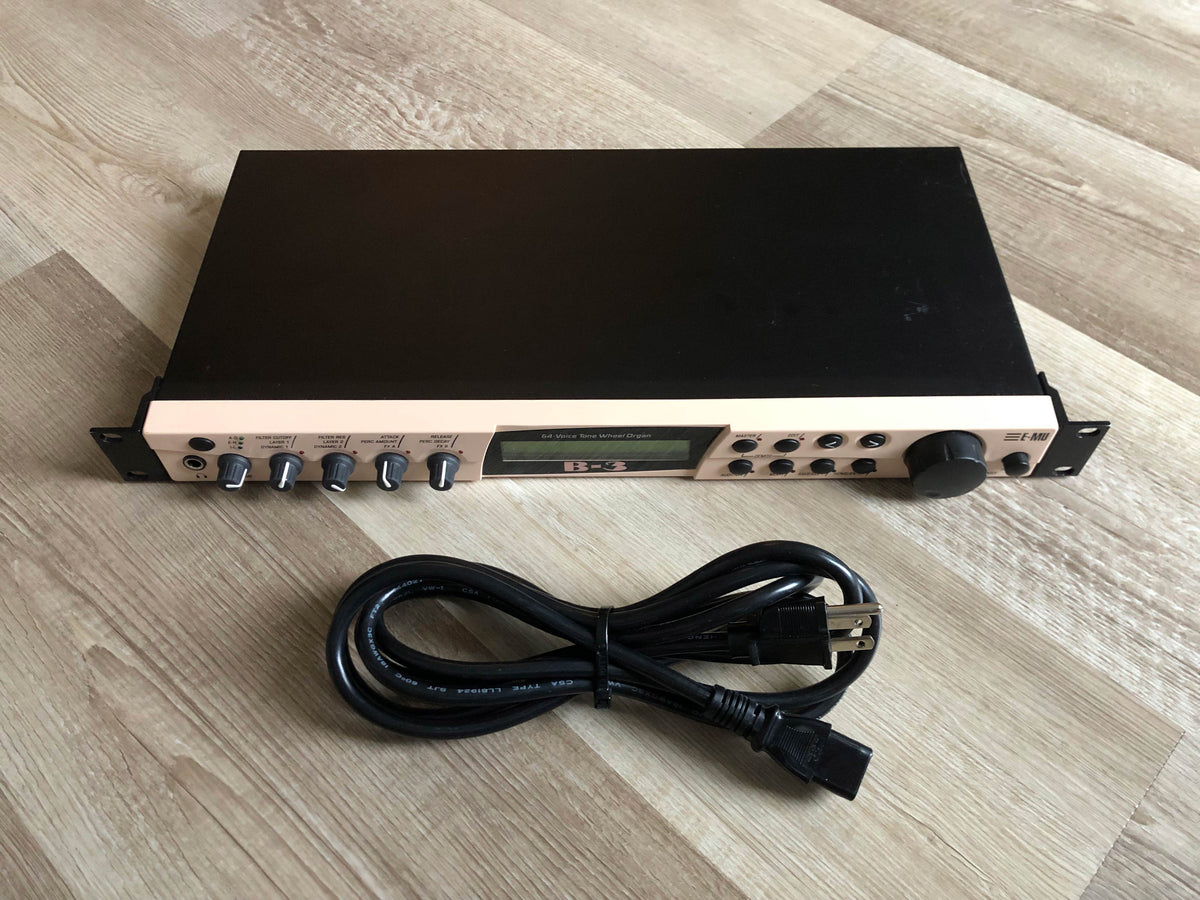 E-MU Systems B-3 Tonewheel Organ Sound Module in Beautiful Condition w/ New Encoder + Rack Ears