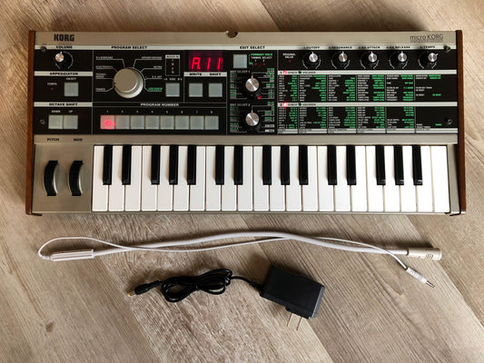 MicroKorg w/ All New Pots & Tacts, New Mic + Aftermarket PSU