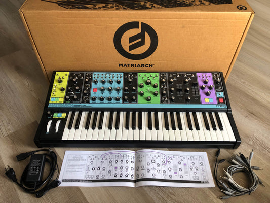 Moog Matriarch USA-Made Semi-Modular Analog Synthesizer w/ OG Box + Cables