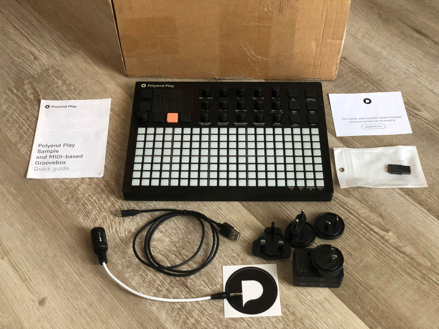 Polyend Play Groovebox w/ OG PSU, 64GB microSD, MIDI Adapter, Guide + Box