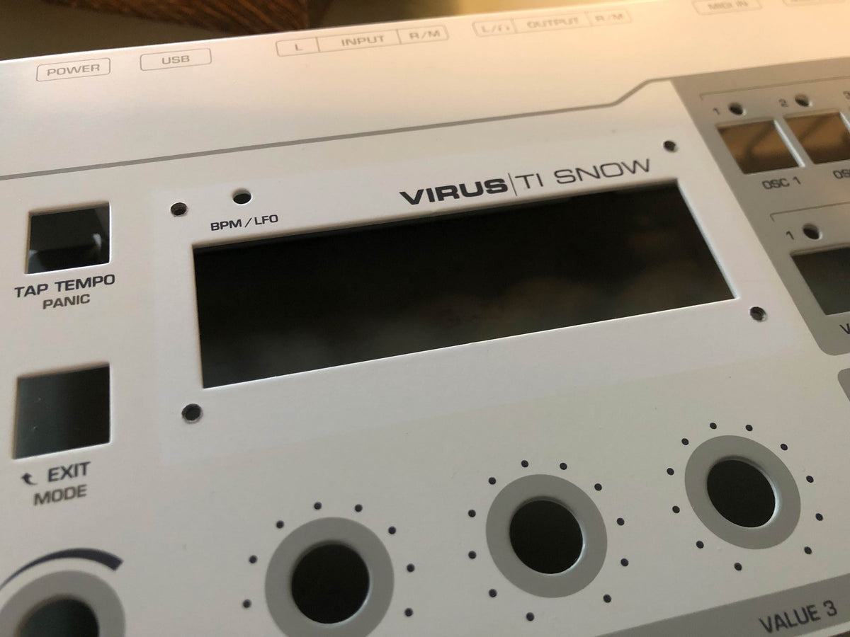 Access Virus TI Snow w/ All New Tacts, New LCD Bezel, PSU, HQ USB Cable + OG Box
