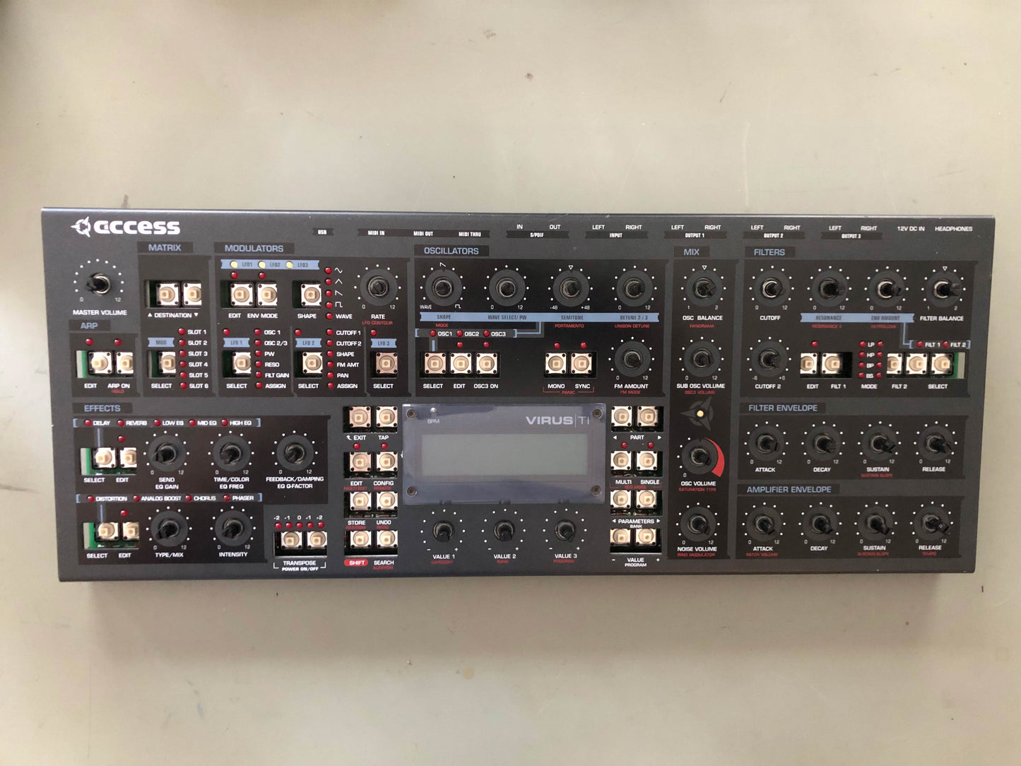 Access Virus TI Desktop w / All New Tacts, New Battery, Power Supply + HQ USB Cable