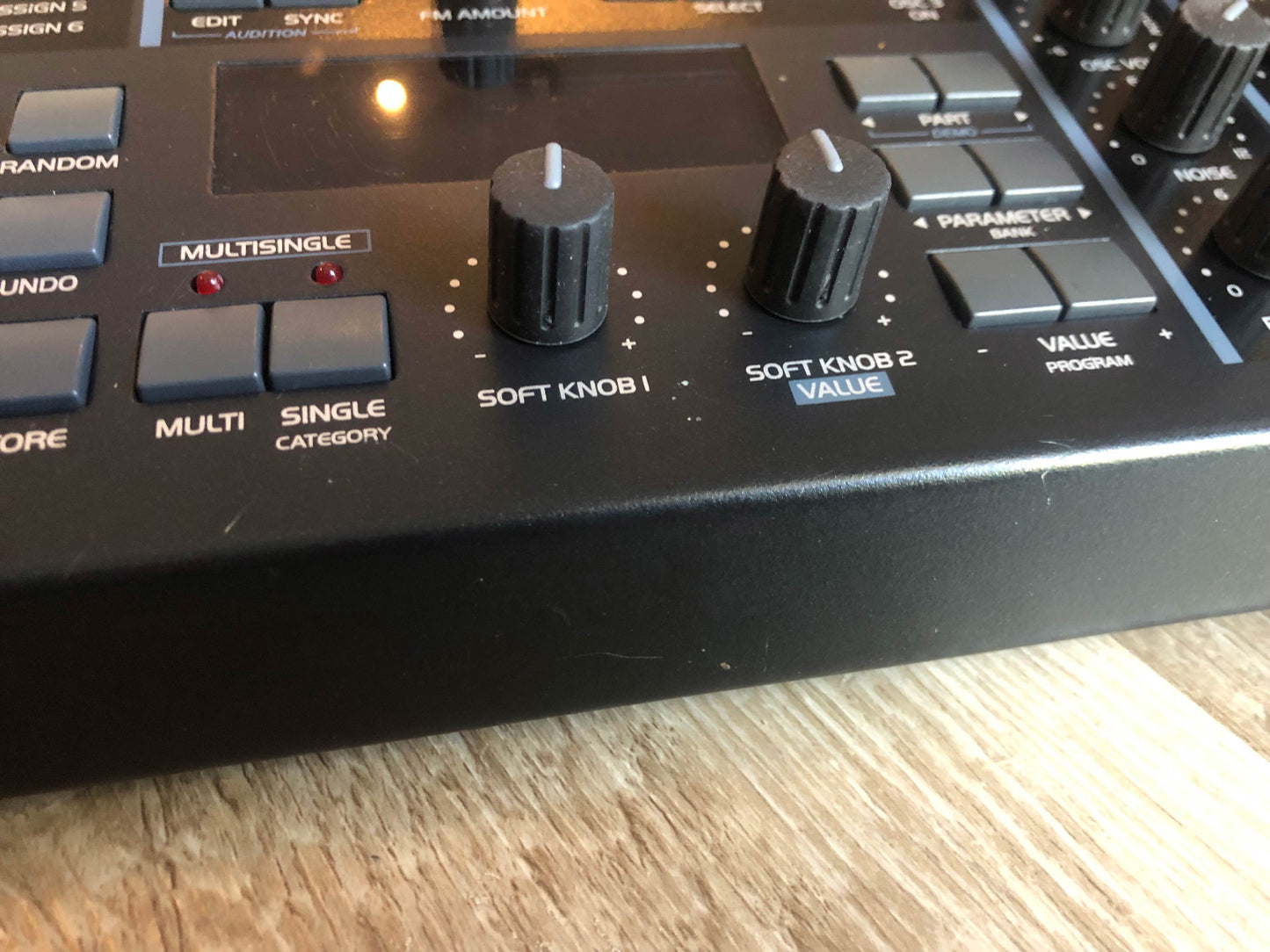 Access Virus C Desktop, New Power Filter Cap + Battery, Low-Hours All-ALPS Panel Board, Custom Wood Sides + LUX PMVA LED