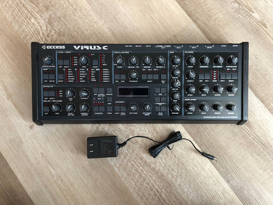 Access Virus C Desktop, Fully Recapped, All New Tacts, New Power Switch, Battery + PSU
