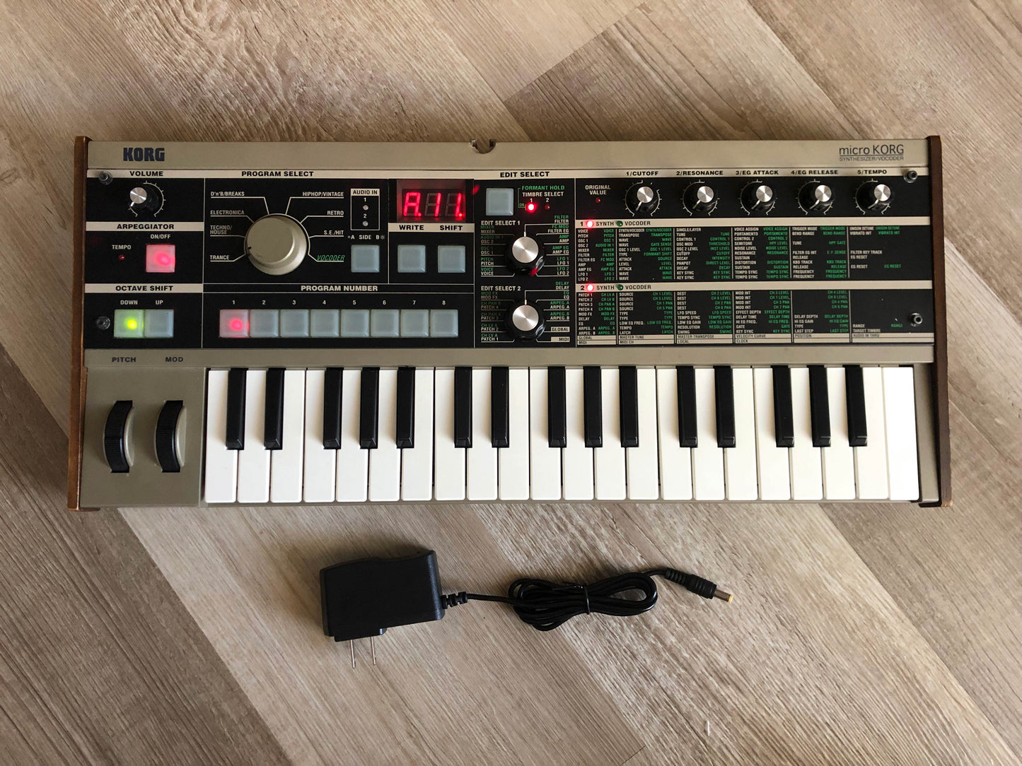 Budget MicroKorg w/ Aftermarket Power Supply (no Mic)