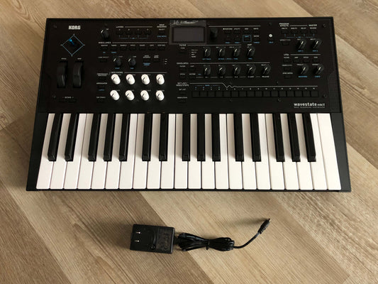 Korg Wavestate MKII Keyboard Synthesizer, Minty w/ Plastic still on LCD + OG PSU