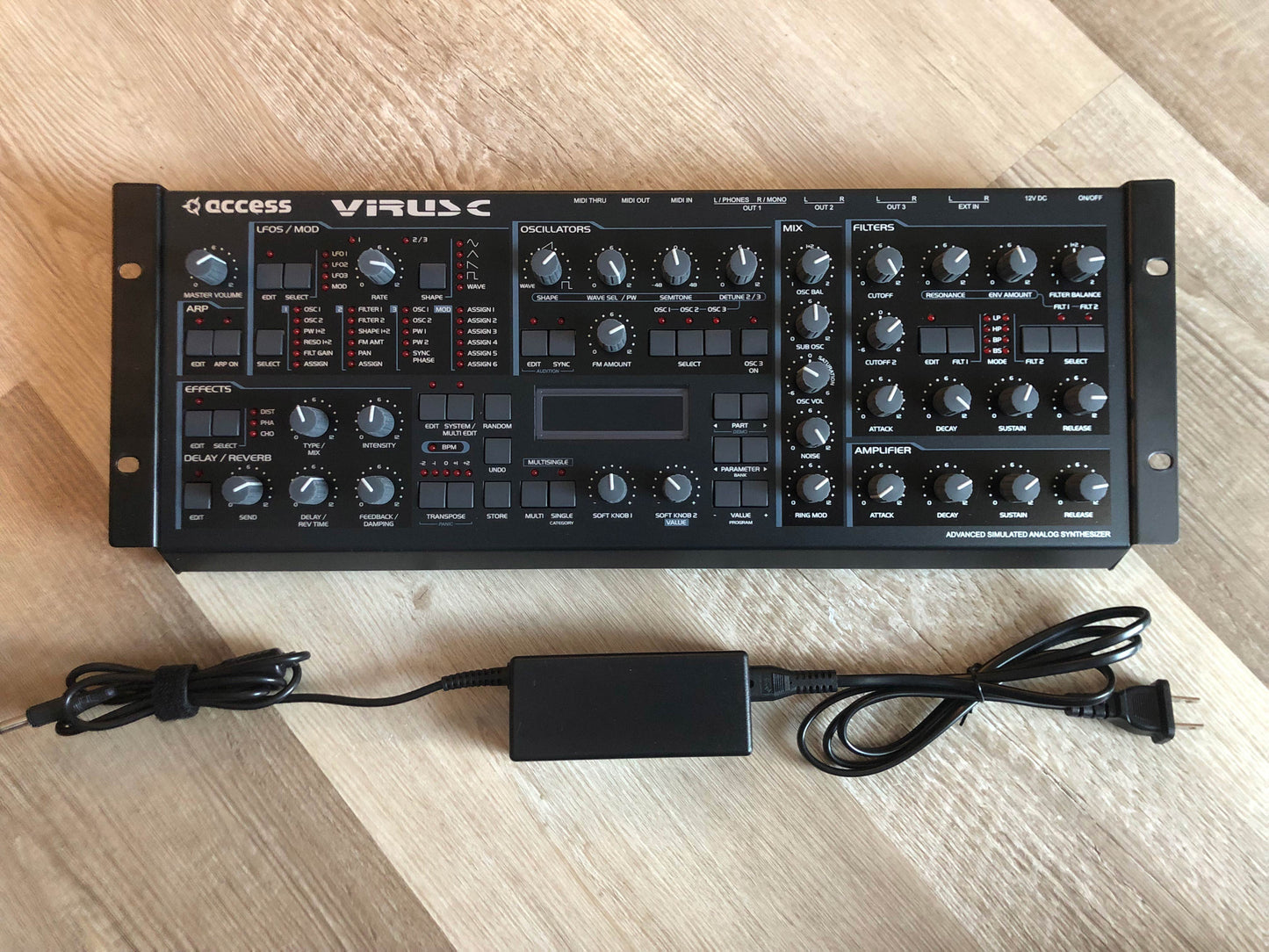 Access Virus C Rack, All New Tacts, New Power Filter Cap, Battery + PSU, OS 6.5