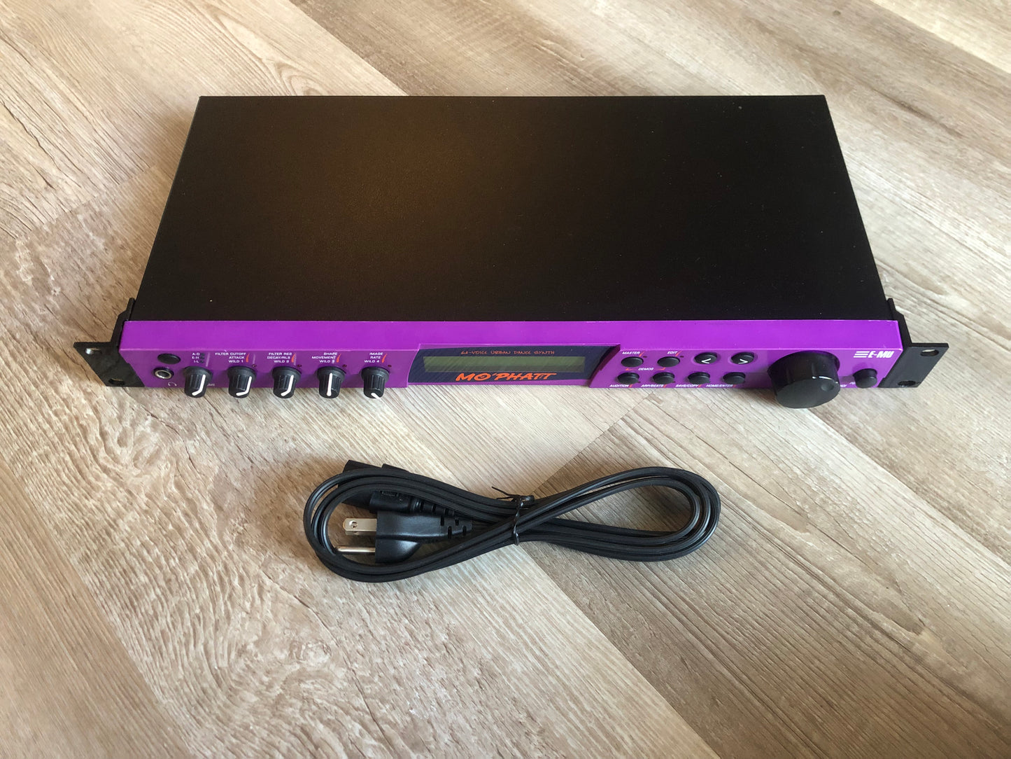 E-MU Systems Mo' Phatt Synthesizer Sound Module w/ New Encoder + Rack Ears