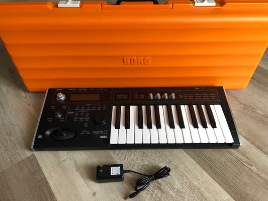 Korg MicroX w/ Orange Carrying Case + Aftermarket PSU