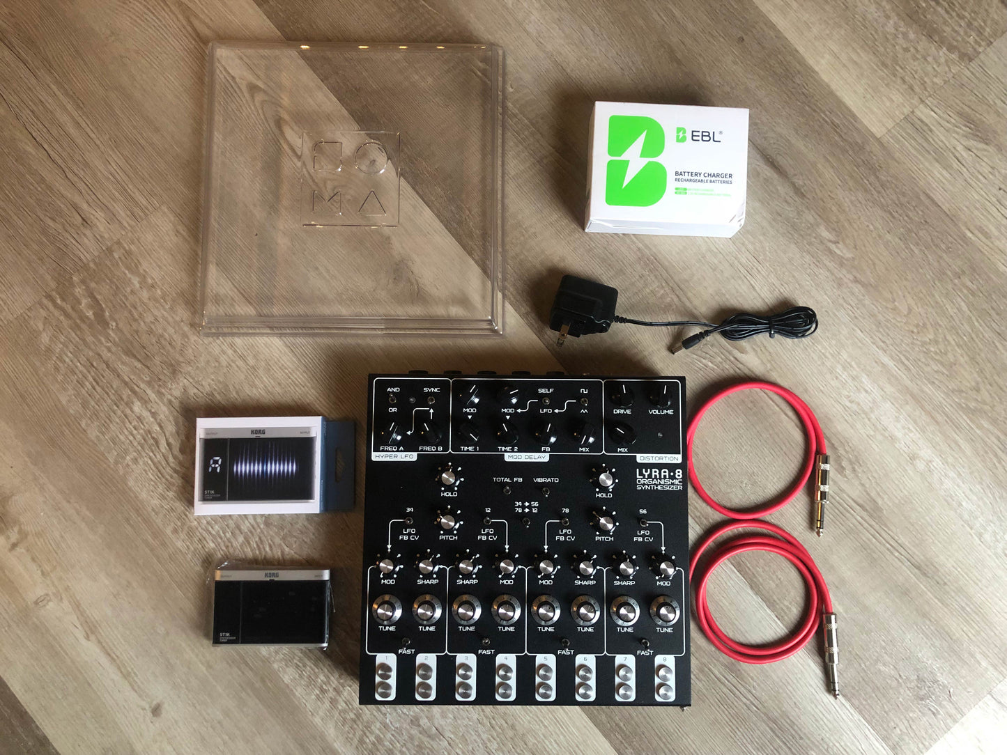 Custom SOMA Laboratory Lyra-8 Organismic Synthesizer Bundle w/ Tuner + Decksaver