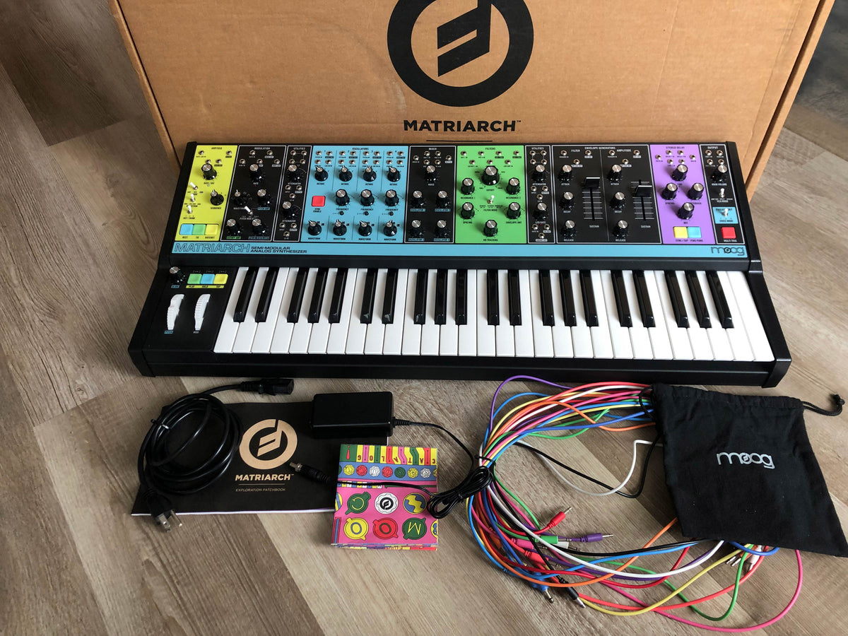 Moog Matriarch Semi-Modular Analog Synthesizer w/ OG Box, Patch Cables + PSU