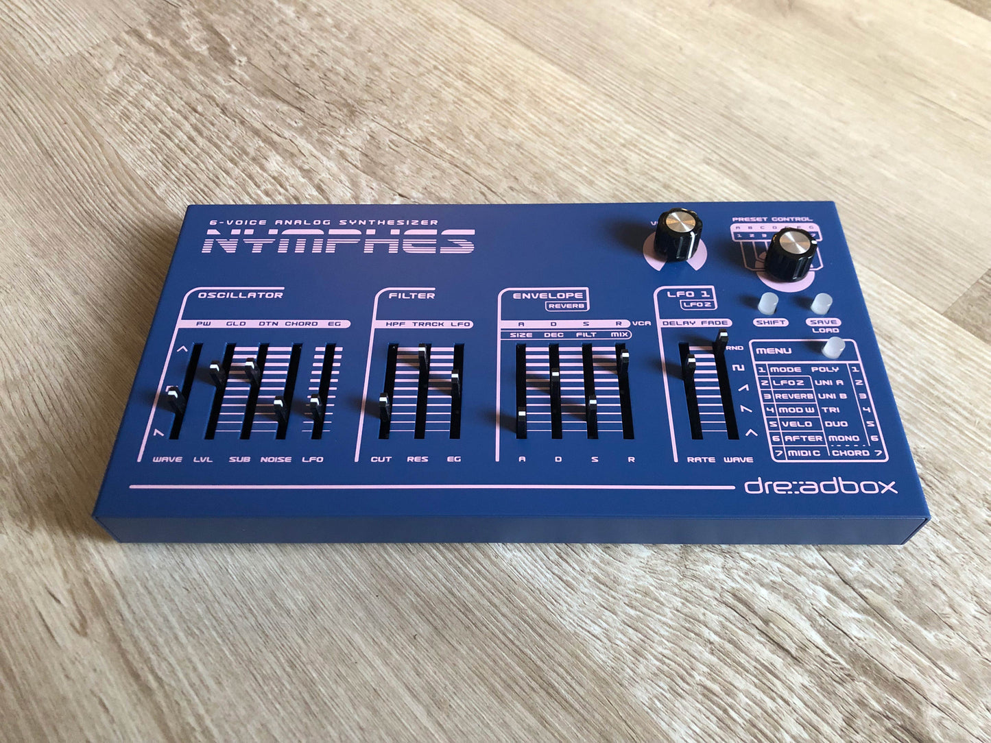 Dreadbox Nymphes 6-Voice Analog Synthesizer Near-Mint w/ Box, MIDI Adapter + USB Cable