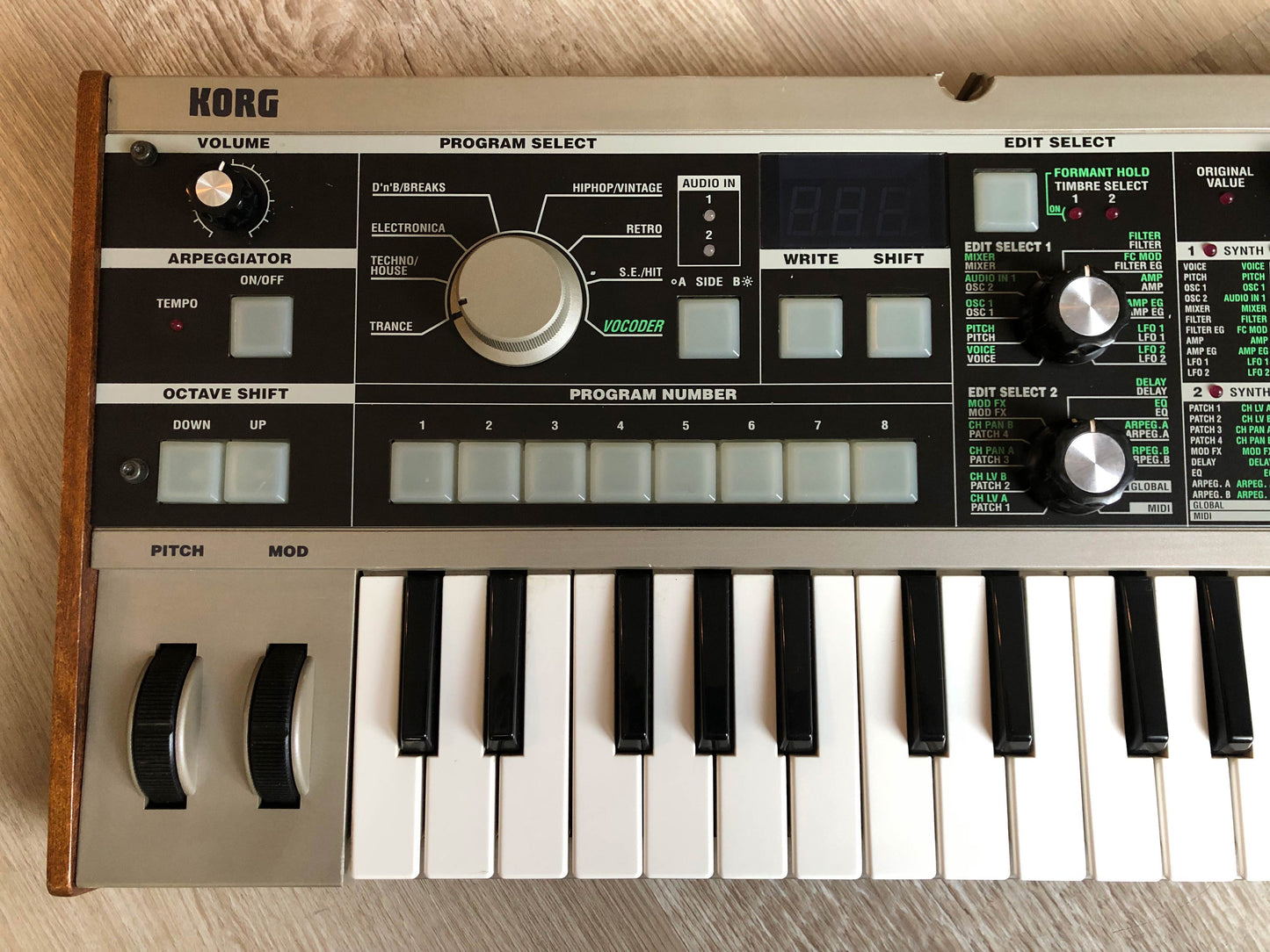 MicroKorg w/ All New Pots & Tacts, New Mic + Aftermarket PSU