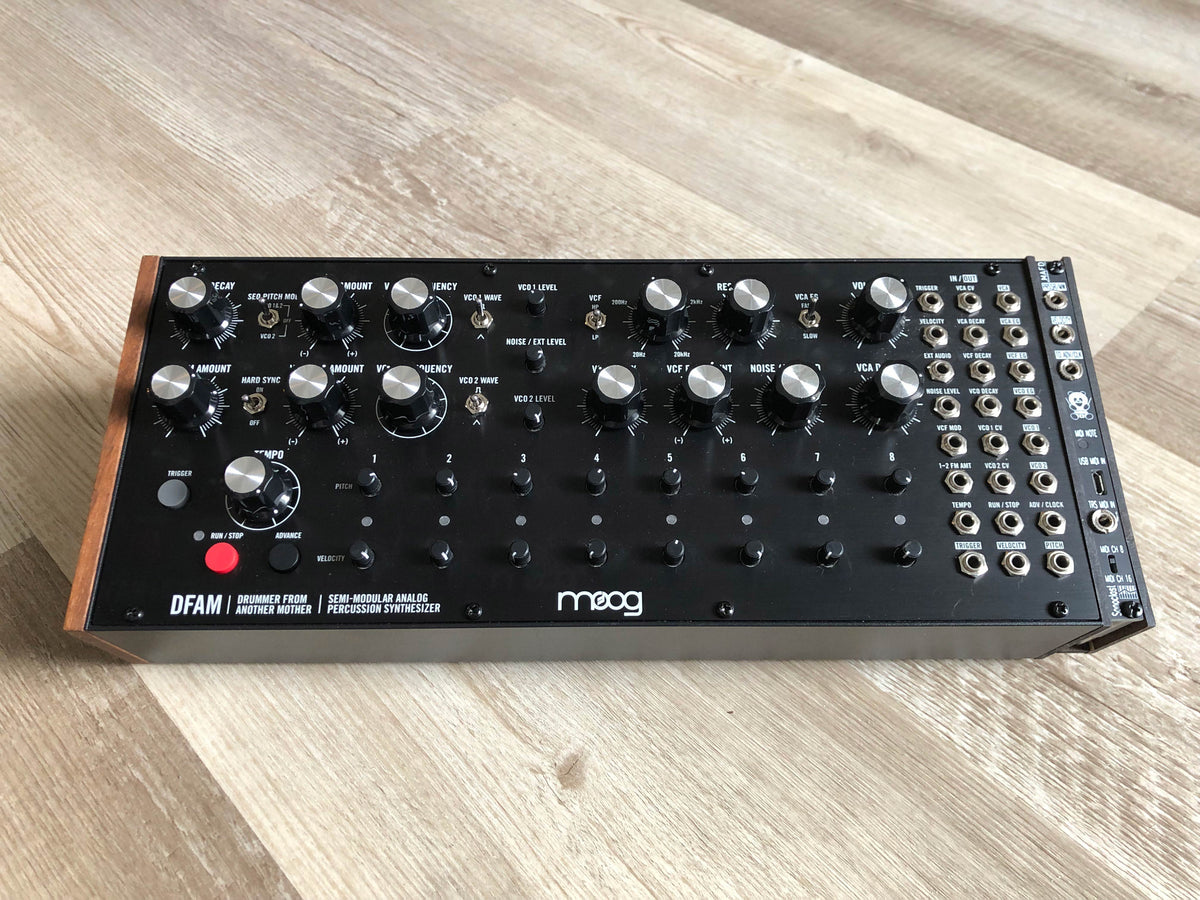 Moog DFAM Analog Percussion Synthesizer w/ Sonoclast MAFD MIDI Controller + Patch Cables
