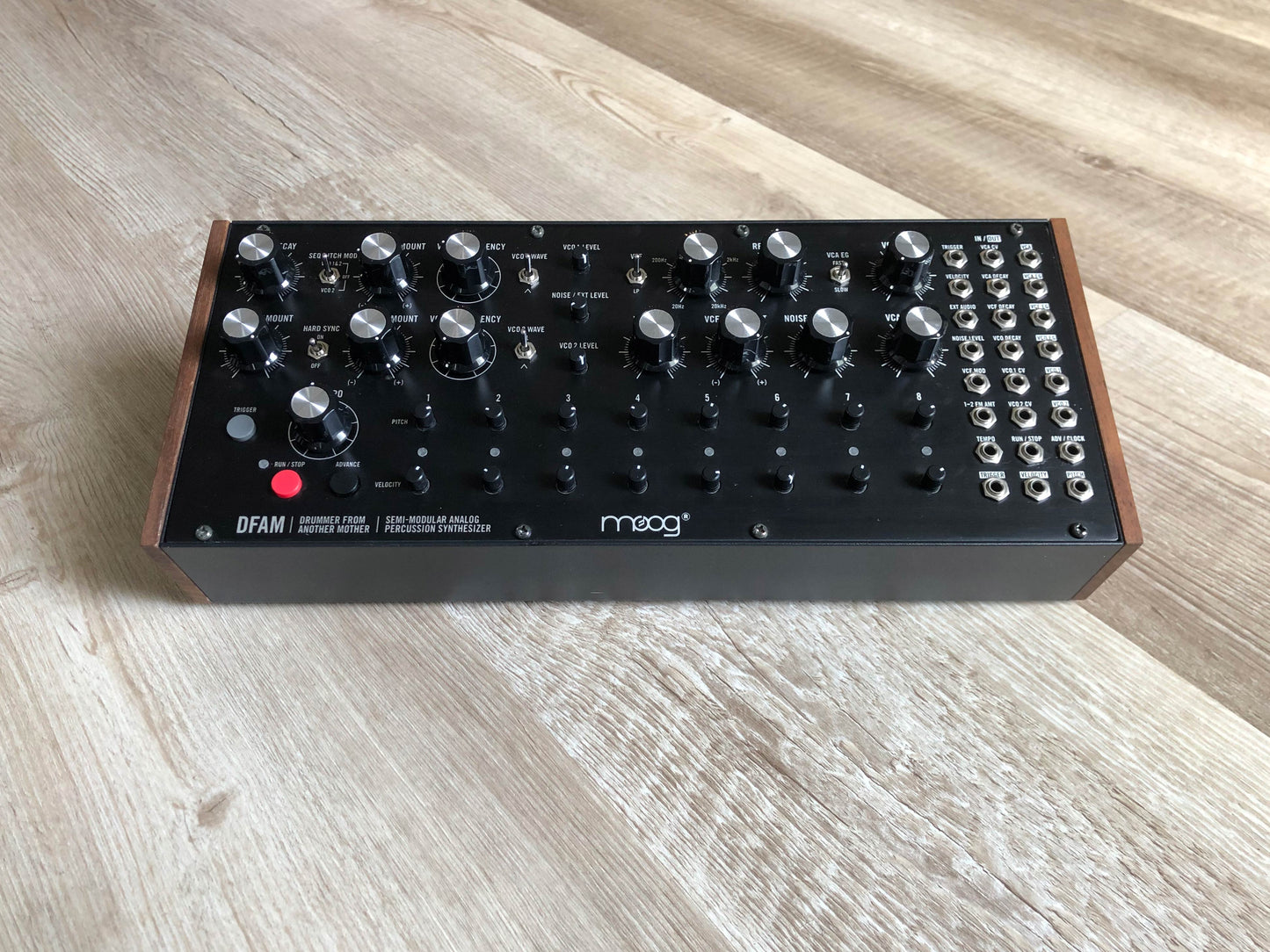 Moog DFAM Drummer From Another Mother w/ PSU, Patch Cables + Recipe Cards