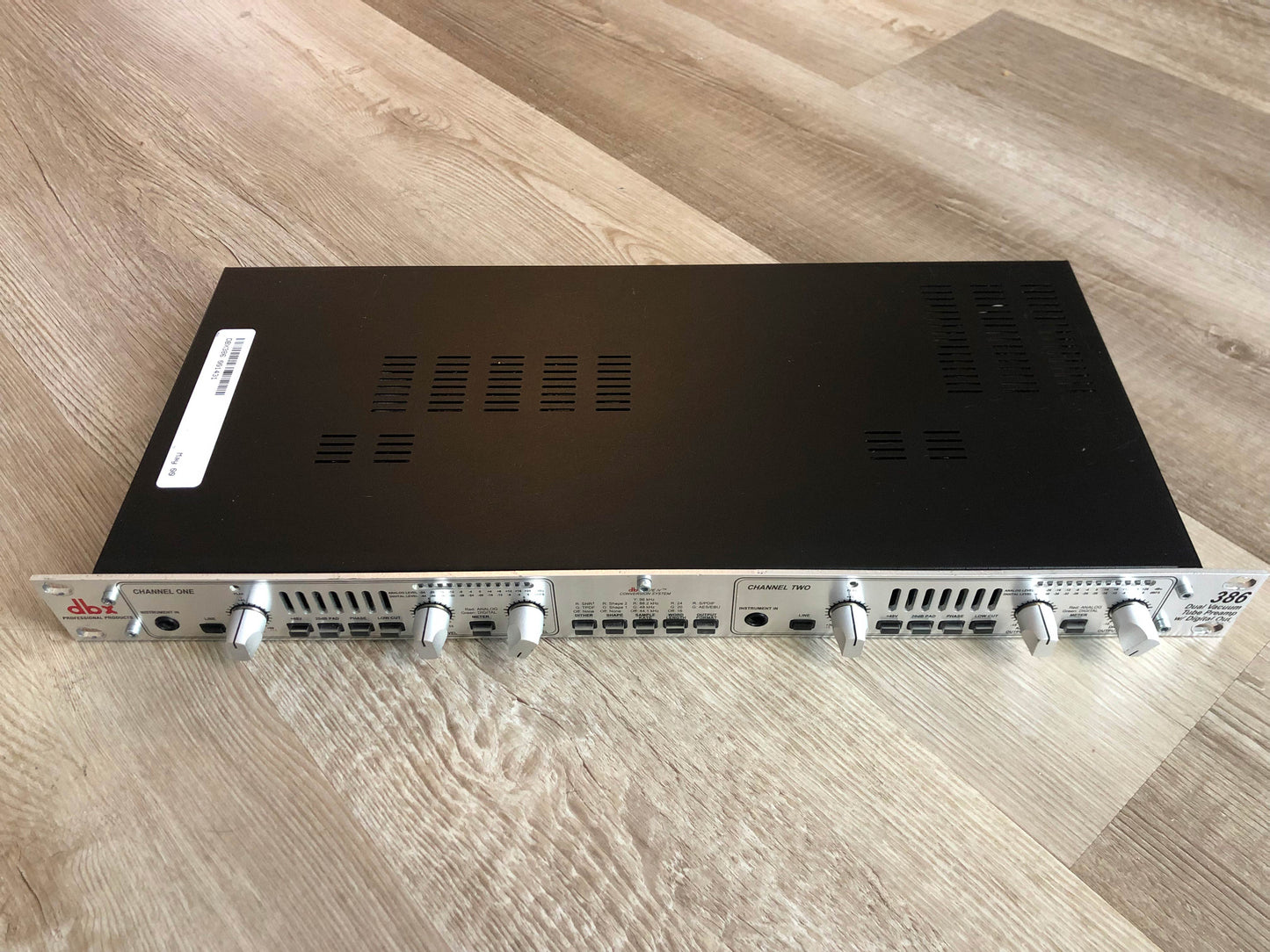 DBX 386 Dual Vacuum Tube Preamp w/ New Tubes, New Caps in Analog Path, Lubed & Calibrated