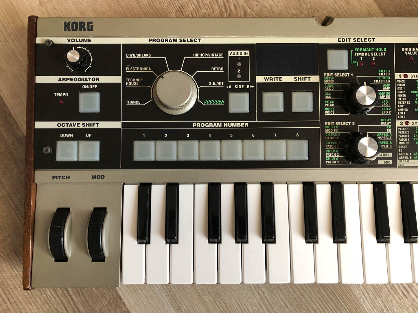 MicroKorg w/ All New Pots & Tacts, OG MIc + Aftermarket PSU