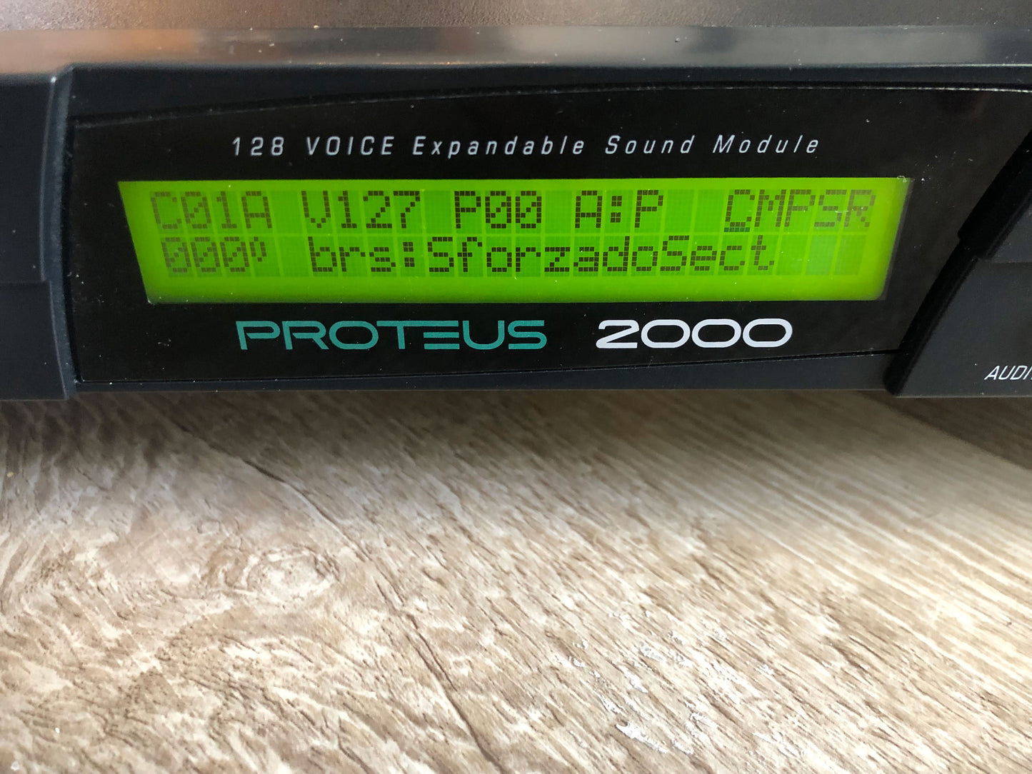 E-MU Systems Proteus 2000 w/ 3 ROMS, Rack Ears, + New Encoder