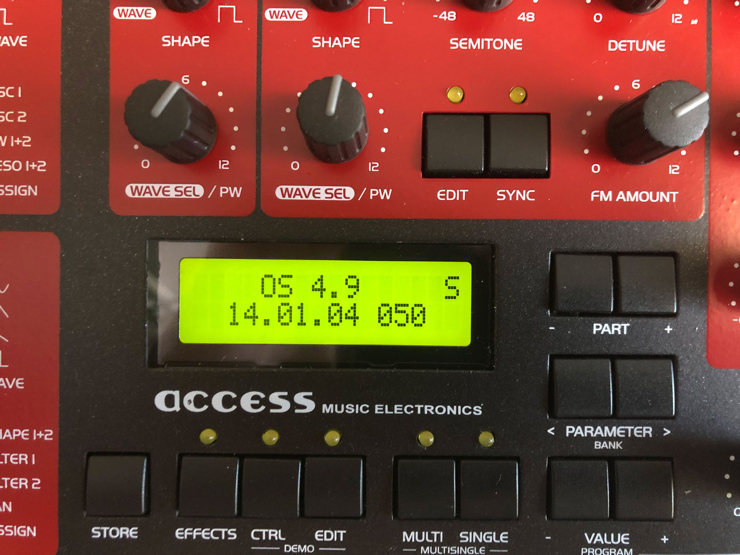 Access Virus B Desktop, All New Tacts, Power Filter Cap, Battery + PSU, OS 4.9