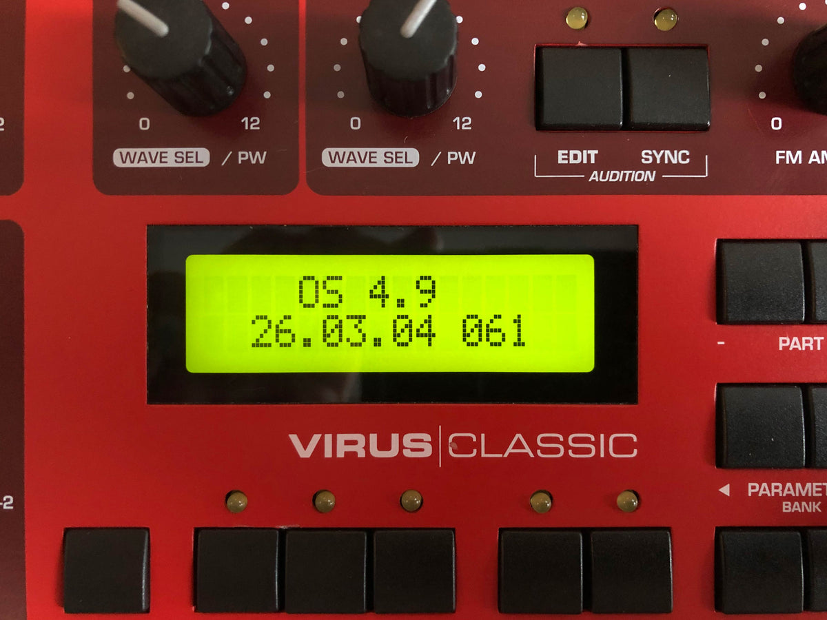 Access Virus Classic Desktop, Fully Recapped w/ All New Tacts, New Power Switch, Battery, Triad PSU + Original Red Rack Ears