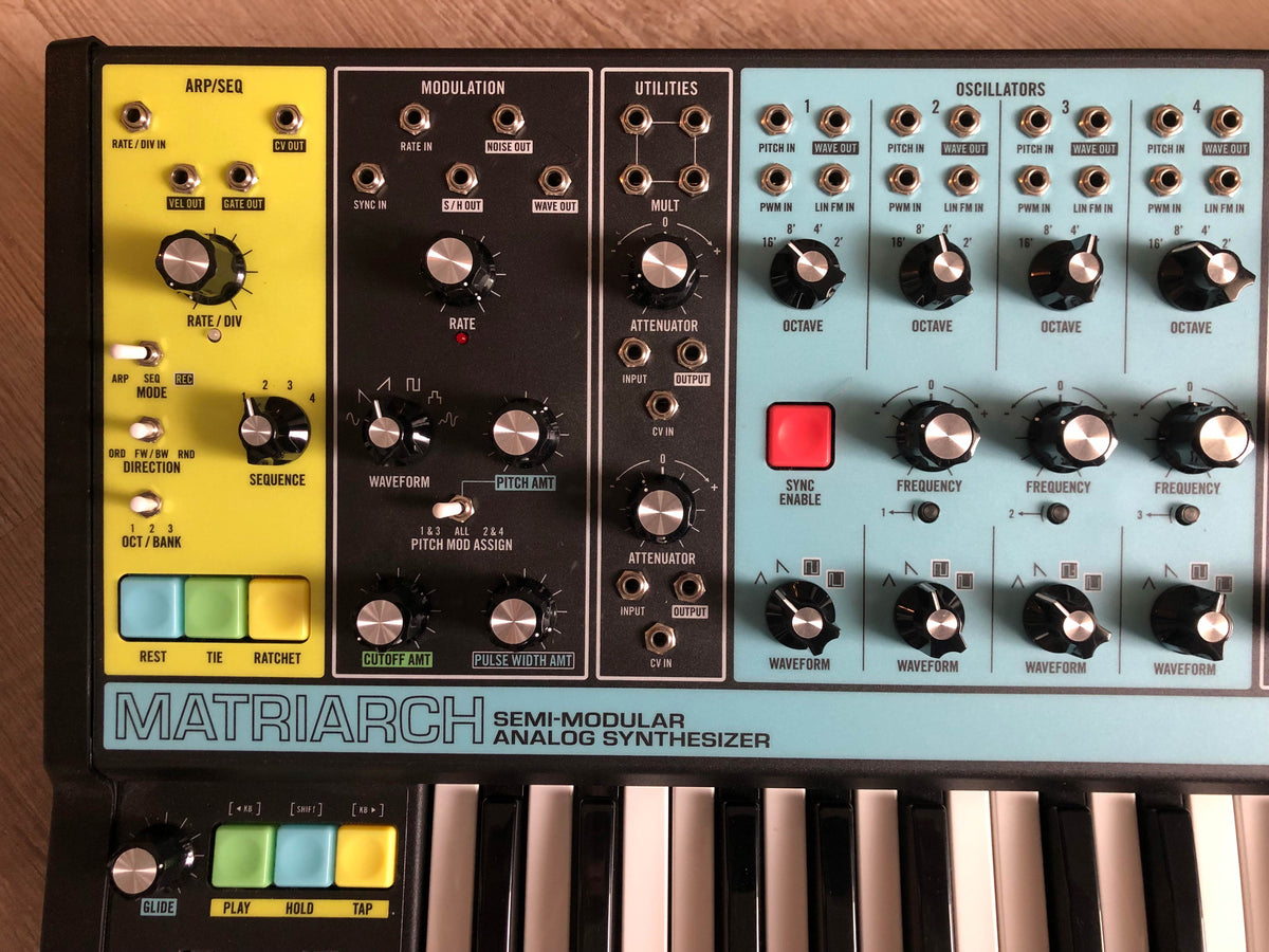 Moog Matriarch Semi-Modular Analog Synthesizer w/ OG Box, Patch Cables + PSU