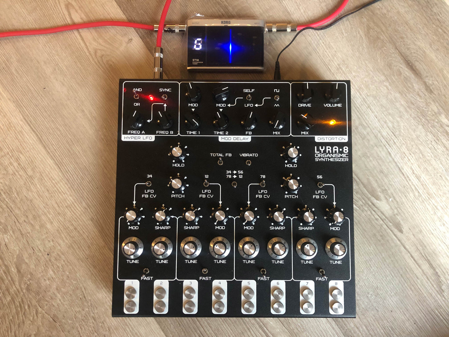 Custom SOMA Laboratory Lyra-8 Organismic Synthesizer Bundle w/ Tuner + Decksaver