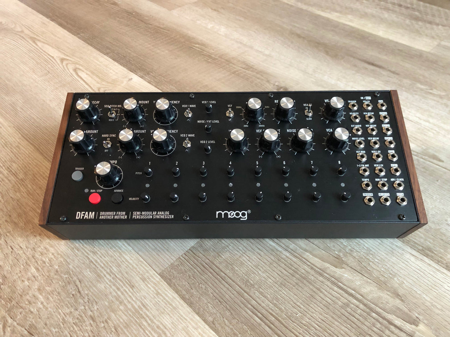 Moog DFAM Drummer From Another Mother Analog Percussion Synthesizer w/ OG Box, Patch Cables + PSU